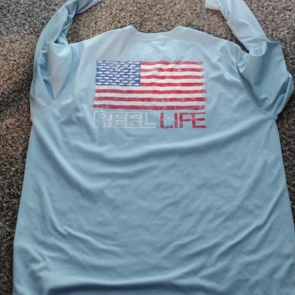 Reel Life Men's Fishing Wear Shirt Size Large - Picture 3 of 3
